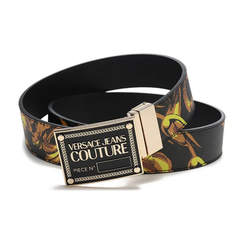 Thắt Lưng Versace Jeans Couture Leather Belt 'Black' 72YA6F01-ZP103-G89 - Ảnh 4