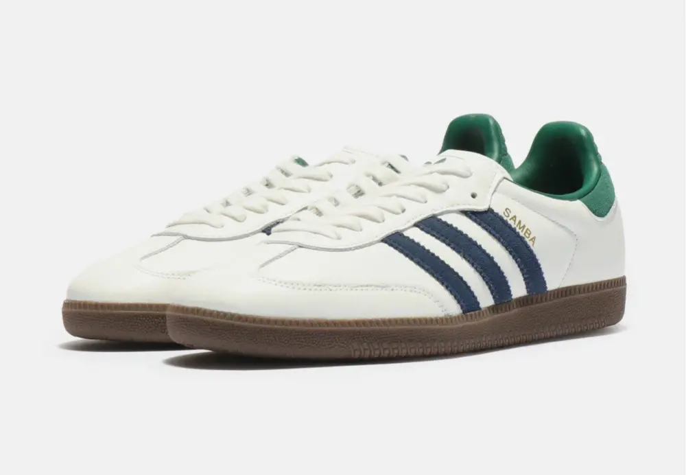 Giày Adidas Samba OG 'Black White Collegiate Green' IH4882 - Ảnh 4