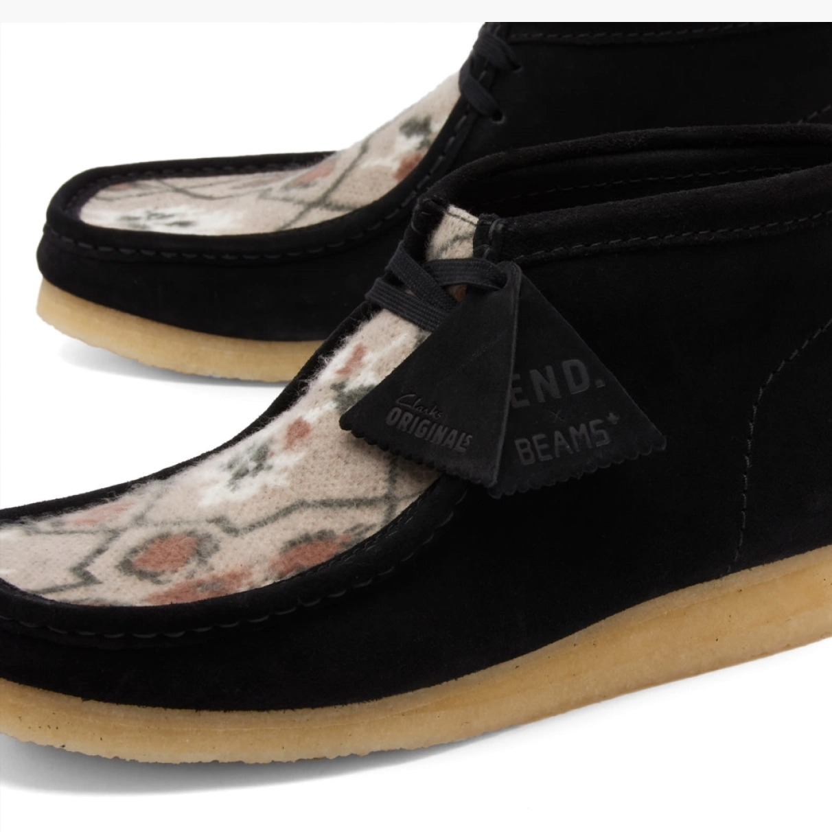 Giày Clarks Wallabee x END ‘Black’ 26176620 - Ảnh 3