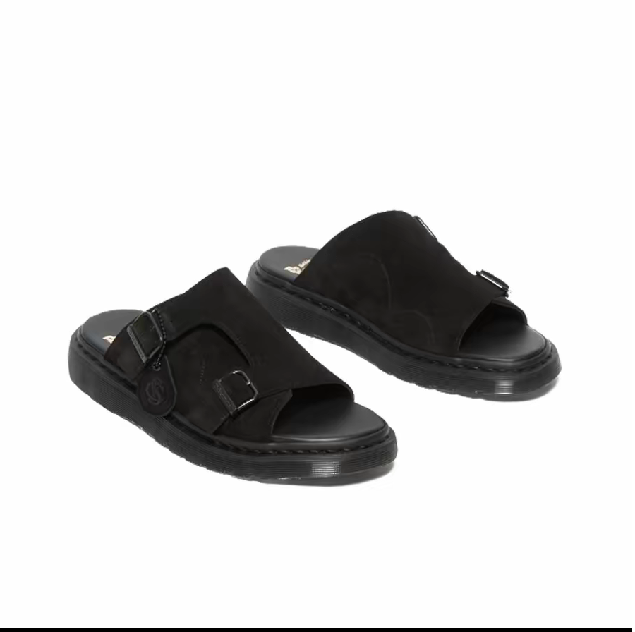 Dép Dr.Martens Dayne Made in England Suede ‘Black’ 27498001 - Ảnh 3