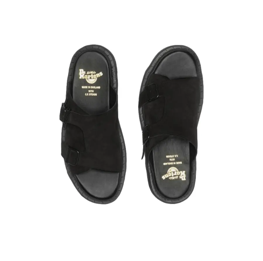 Dép Dr.Martens Dayne Made in England Suede ‘Black’ 27498001 - Ảnh 5