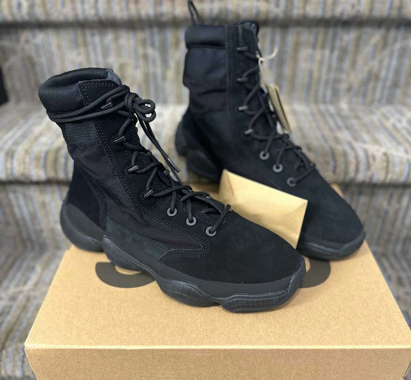 Giày Adidas Yeezy 500 High Tactical Boots 'Utility Black' IG4693 - Ảnh 3