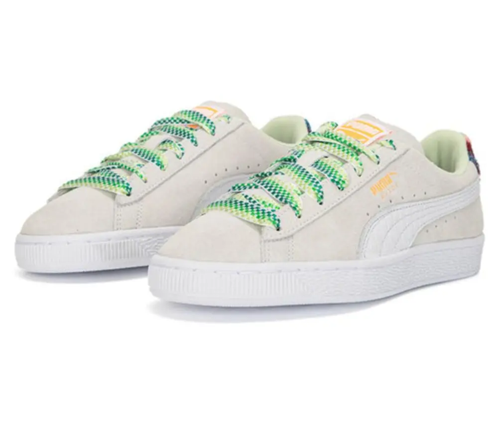 Giày Puma Suede Classic Just For Fun ‘White Green’ 390503-01 - Ảnh 3