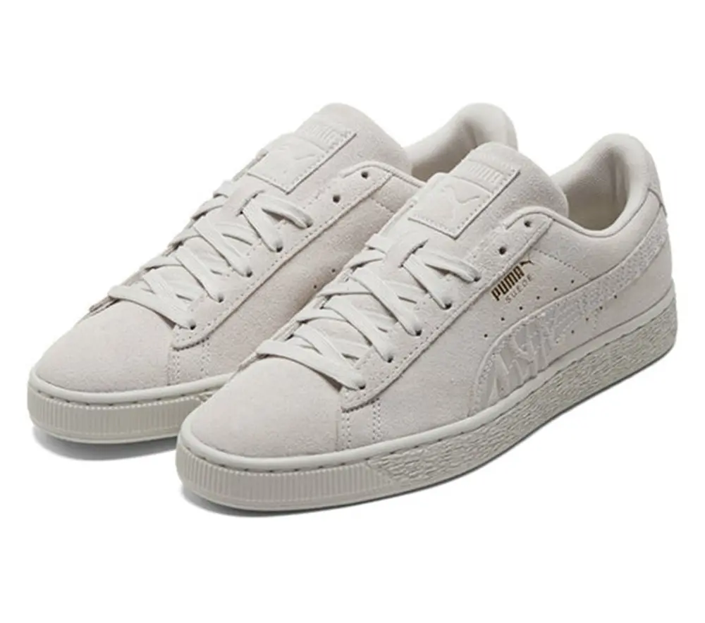 Alternative view of Giày Puma Suede Mono Deboss Casual 'Gray' 384688-01