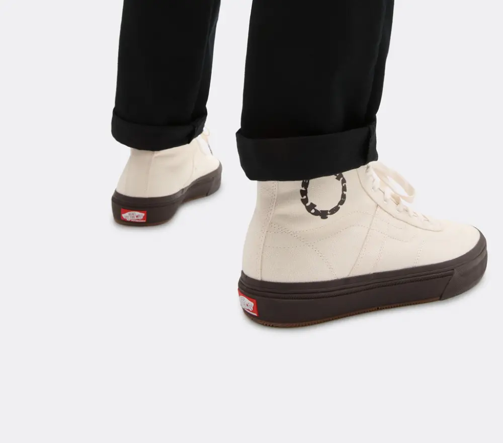Giày Vans Gilbert Crockett High Decon x Quasi Skateboards ‘Cream’ VN0007QVTBD - Ảnh 3