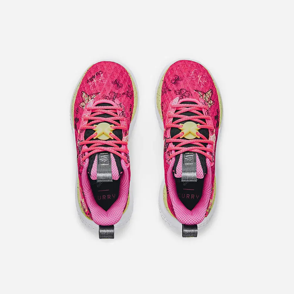 Alternative view of Giày Under Armour Gs Curry 10 Girl Dad 'Pink Edge' 3026296-600
