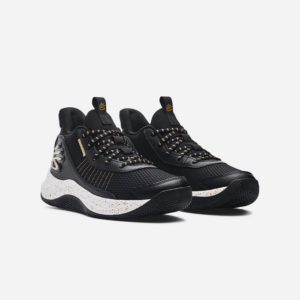 Alternative view of Giày Under Armour Curry 3Z7 'Black Metallic Gold' 3026622-001
