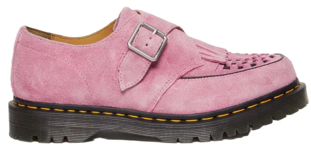 Giày Dr.Martens Ramsey Suede Kiltie Buckle Creepers ‘Fondant Pink’ 31501446