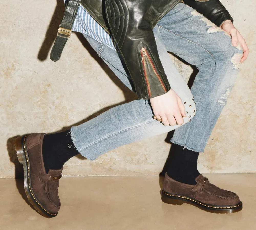 Alternative view of Giày Dr.Martens Adrian Snaffle Tumbled Nubuck ‘Brown’ 31588201