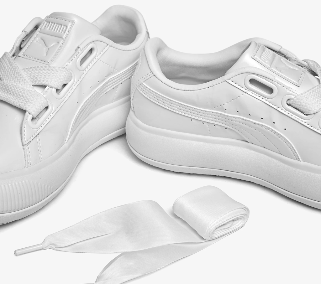 Giày Puma Suede Mayu Heart Patent 'White' 385967-01 - Ảnh 2
