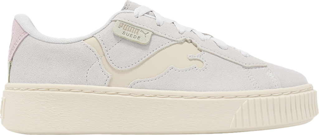 Giày Puma Suede Platform 'Cutout Silver Mist Grape' 397233-03