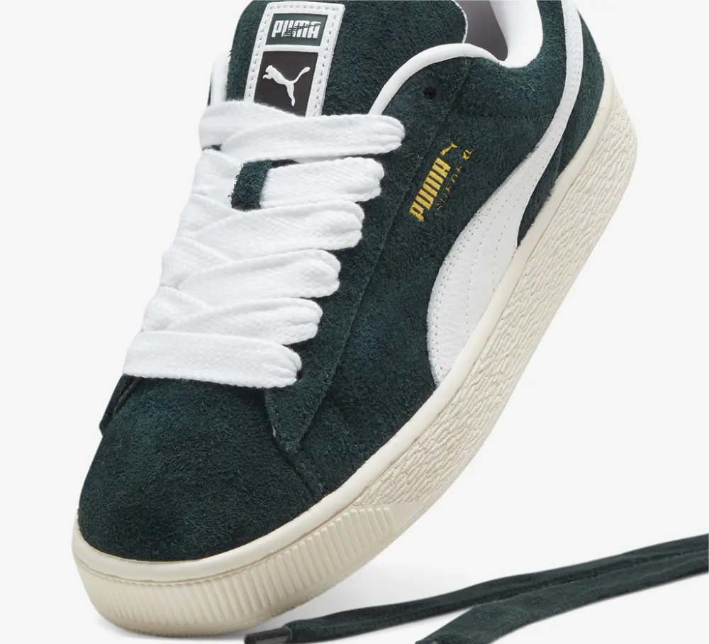Alternative view of Giày Puma Suede XL Hairy 'Green White' 397241-02