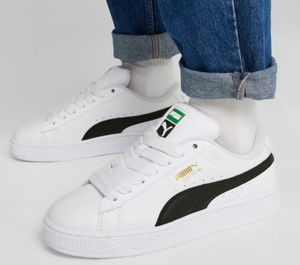 Alternative view of Giày Puma Suede XL 'White Black' 397255-02