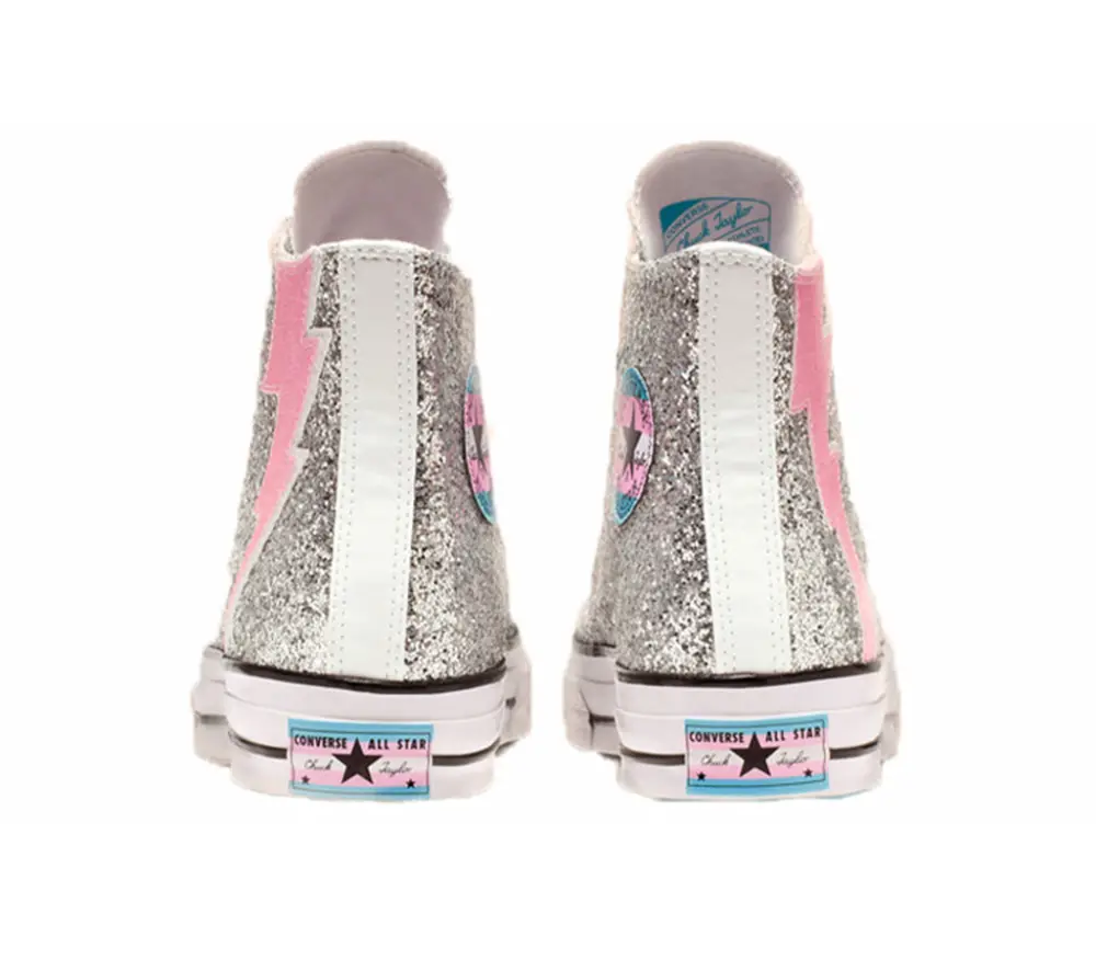 Alternative view of Giày Converse Chuck 70 Hi ‘Pride Shimmering Silver’ 165723C