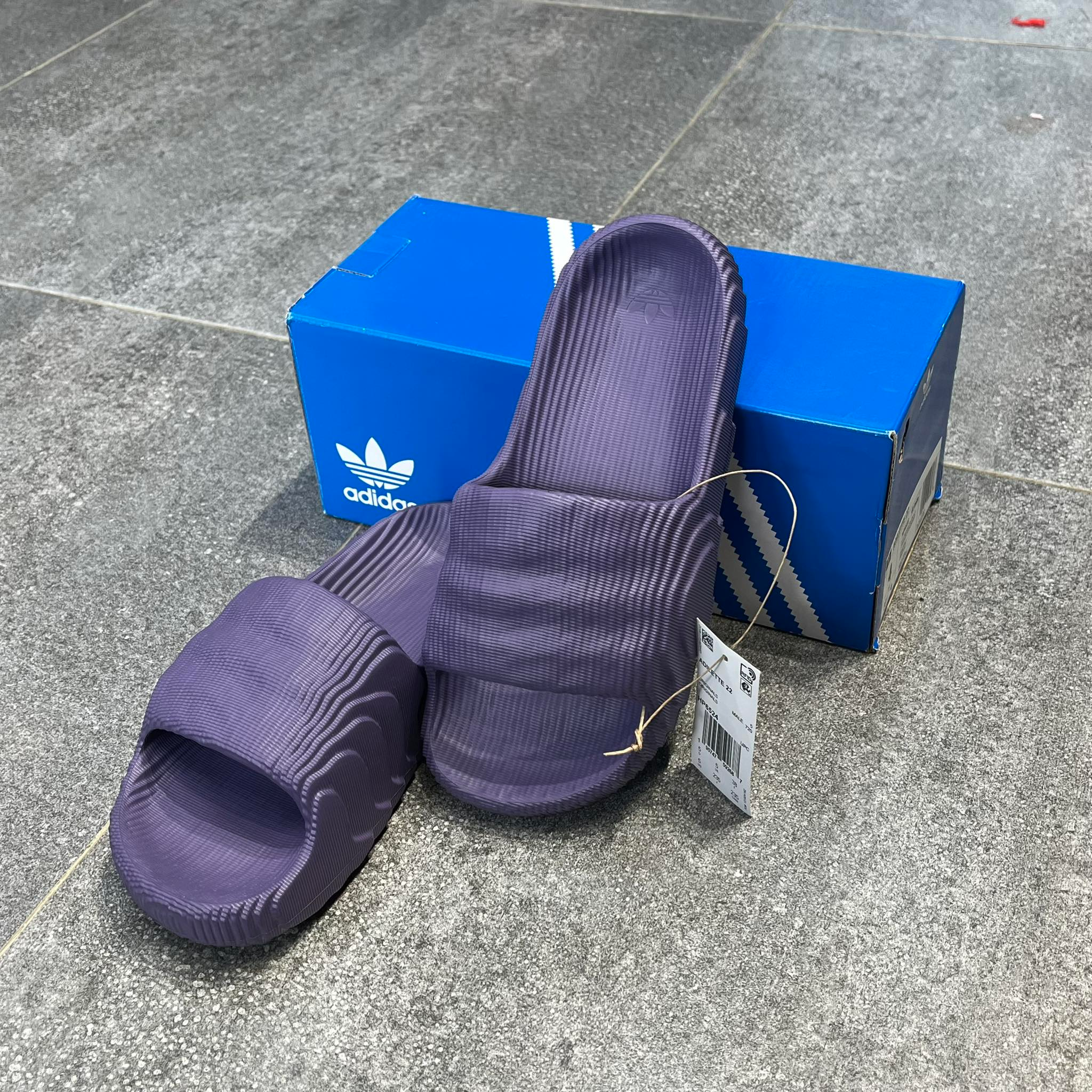 Dép Adidas Adilette 22 Slides 'Tech Purple' HP6524 - Ảnh 4