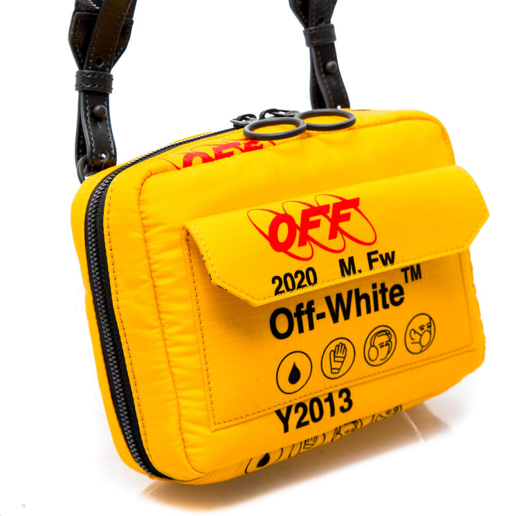 Túi Off-White Industrial Travel Crossbody ‘Yellow’ OMNA082F19F060026000 - Ảnh 3