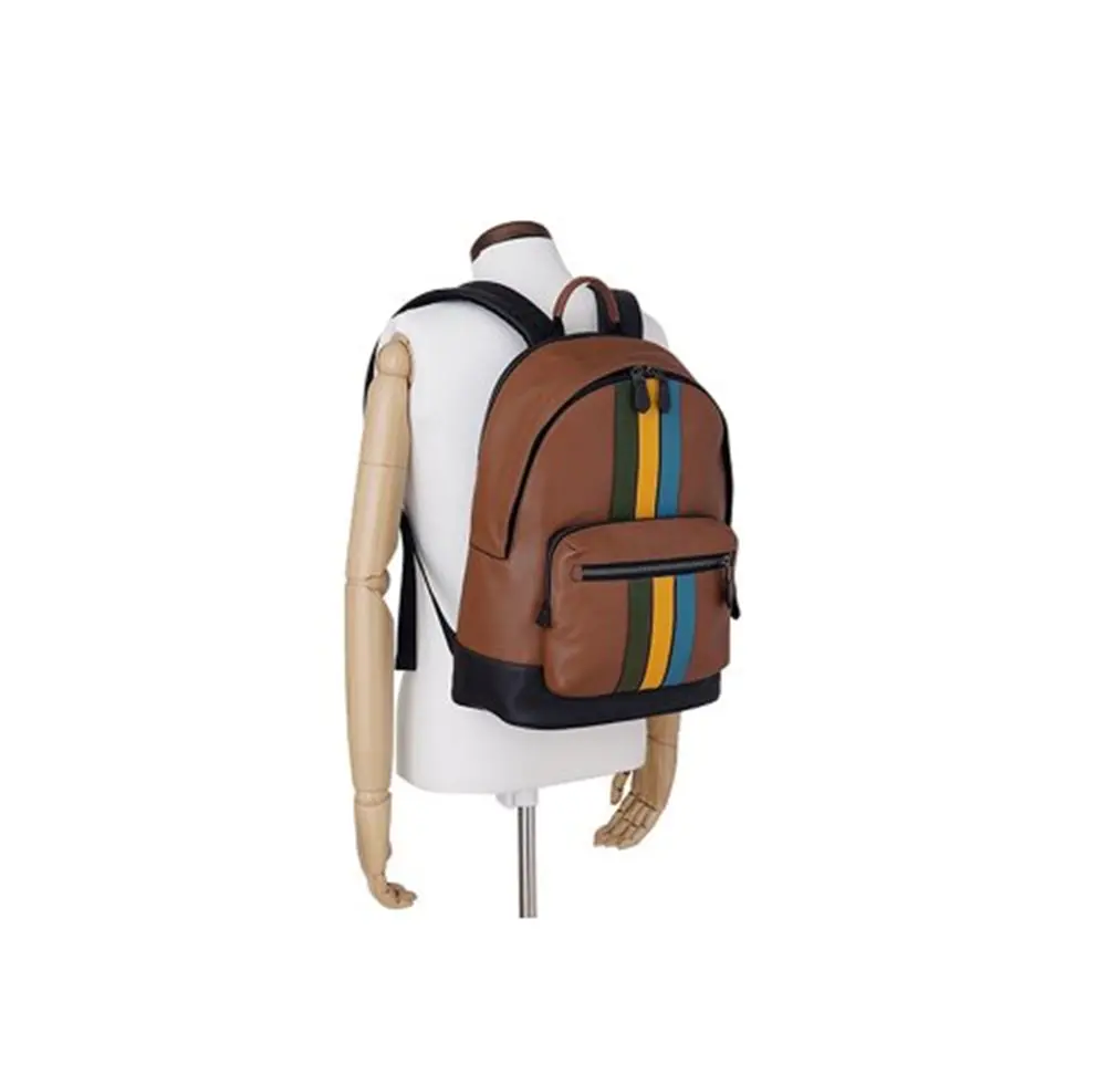 Alternative view of Balo Coach Varsity Stripe 'Brown' 1973-QBR2S