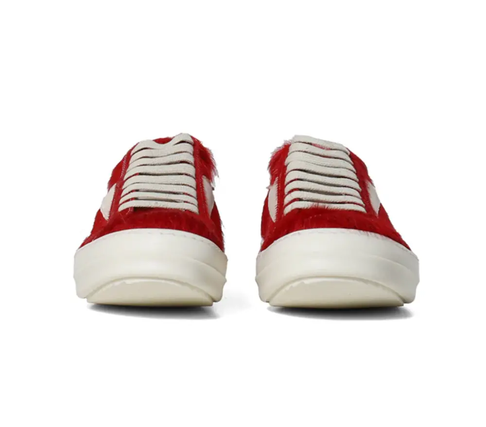 Giày Rick Owens Calfskin Low-top 'Red' RO01D2888LHLLVS-311 - Ảnh 3