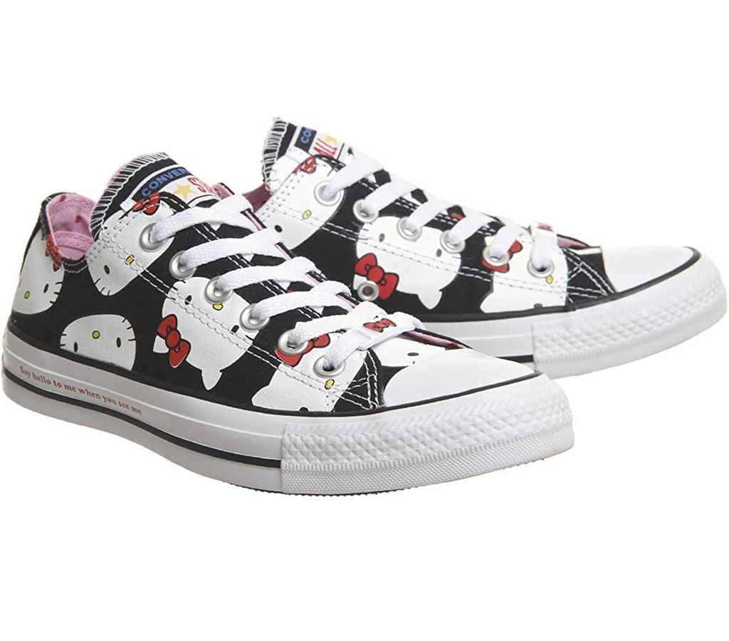 Giày Converse Chuck Taylor All Star Ox x Hello Kitty ‘Black’ 162947C - Ảnh 4