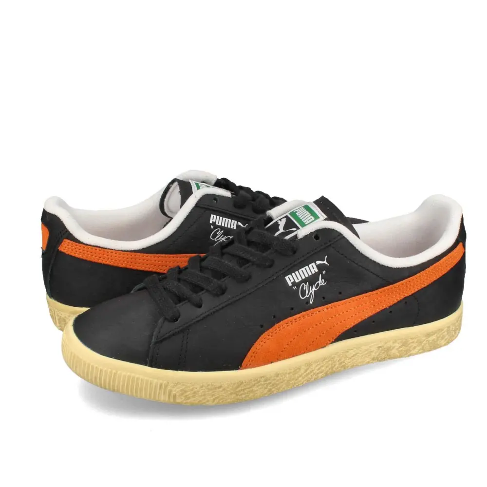Alternative view of Giày Puma Clyde Vintage 'Black Rickie Orange' 394687-02