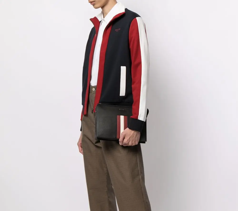 Alternative view of Túi Bally Leather Stripes 'Black' 6236768