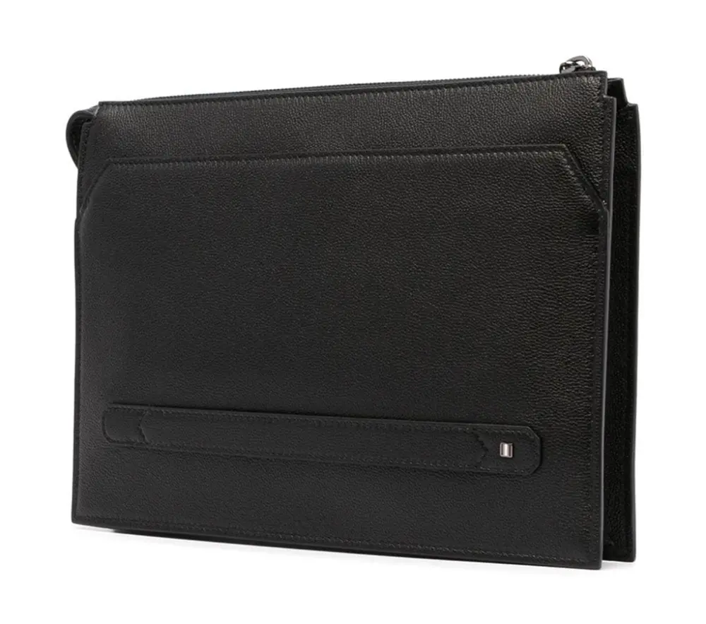 Túi Bally Leather Stripes 'Black' 6236768 - Ảnh 4