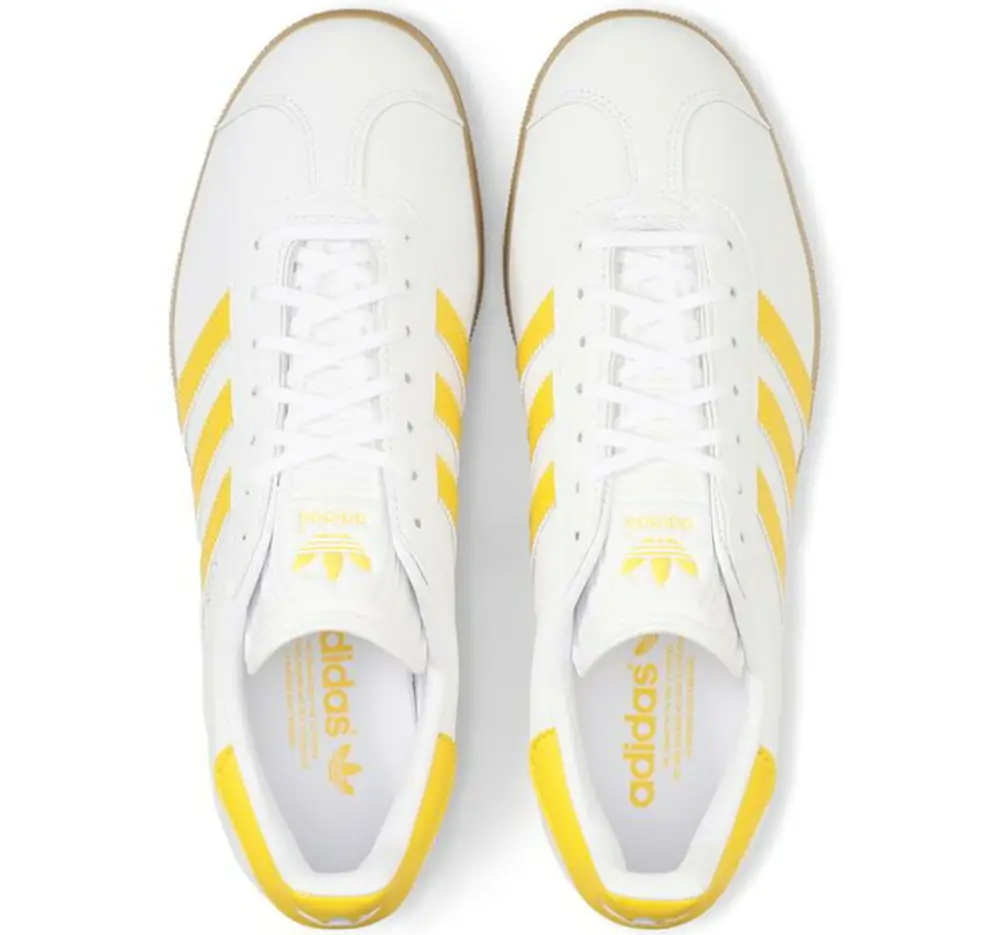 Alternative view of Giày adidas Originals Gazelle 'White Bold Gold' IH0379