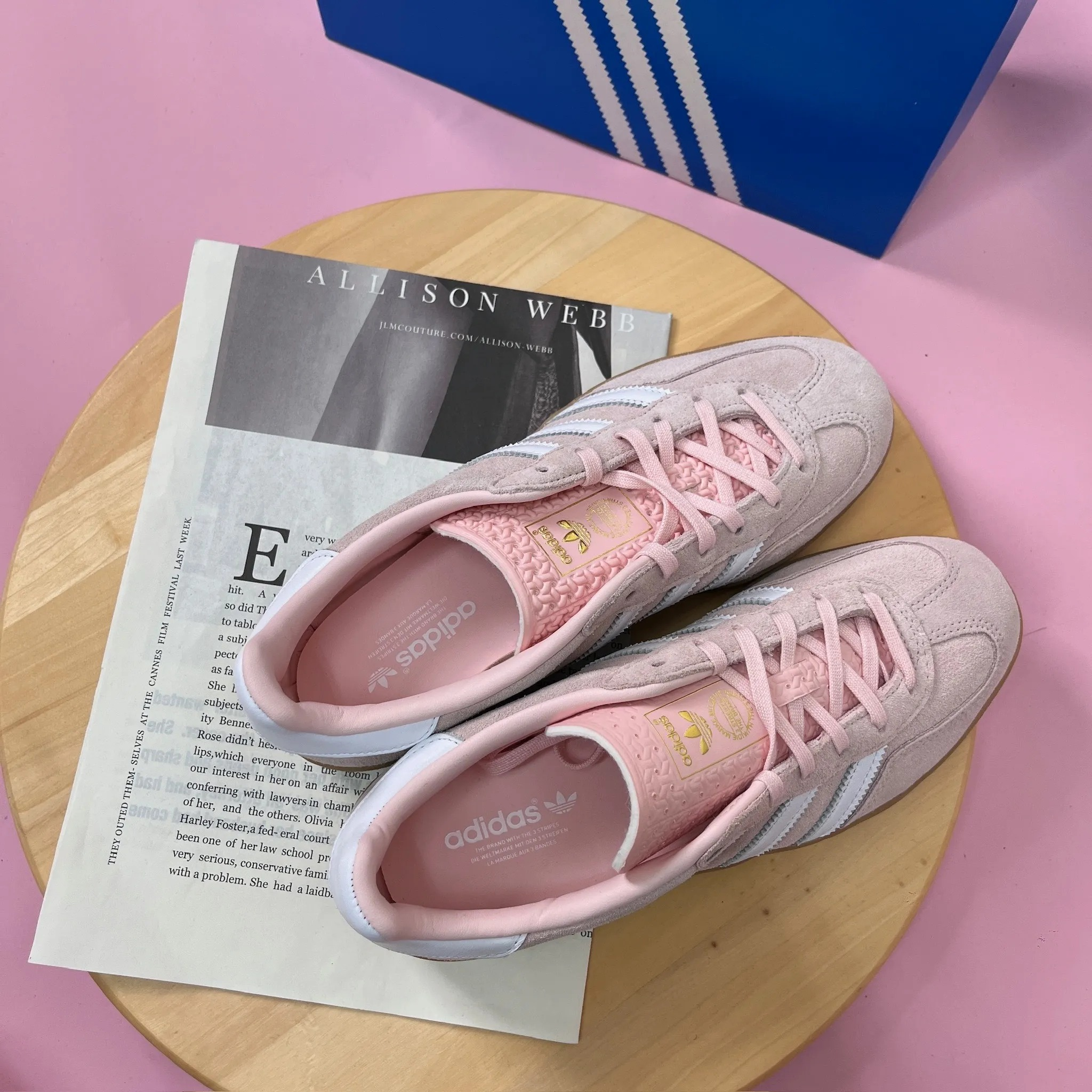 Giày Adidas Gazelle Indoor 'Sandy Pink' IH5484 - Ảnh 2