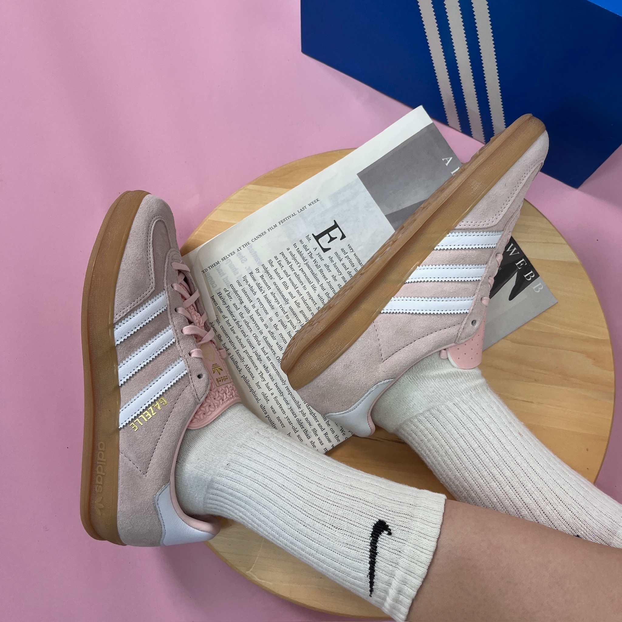 Giày Adidas Gazelle Indoor 'Sandy Pink' IH5484 - Ảnh 6