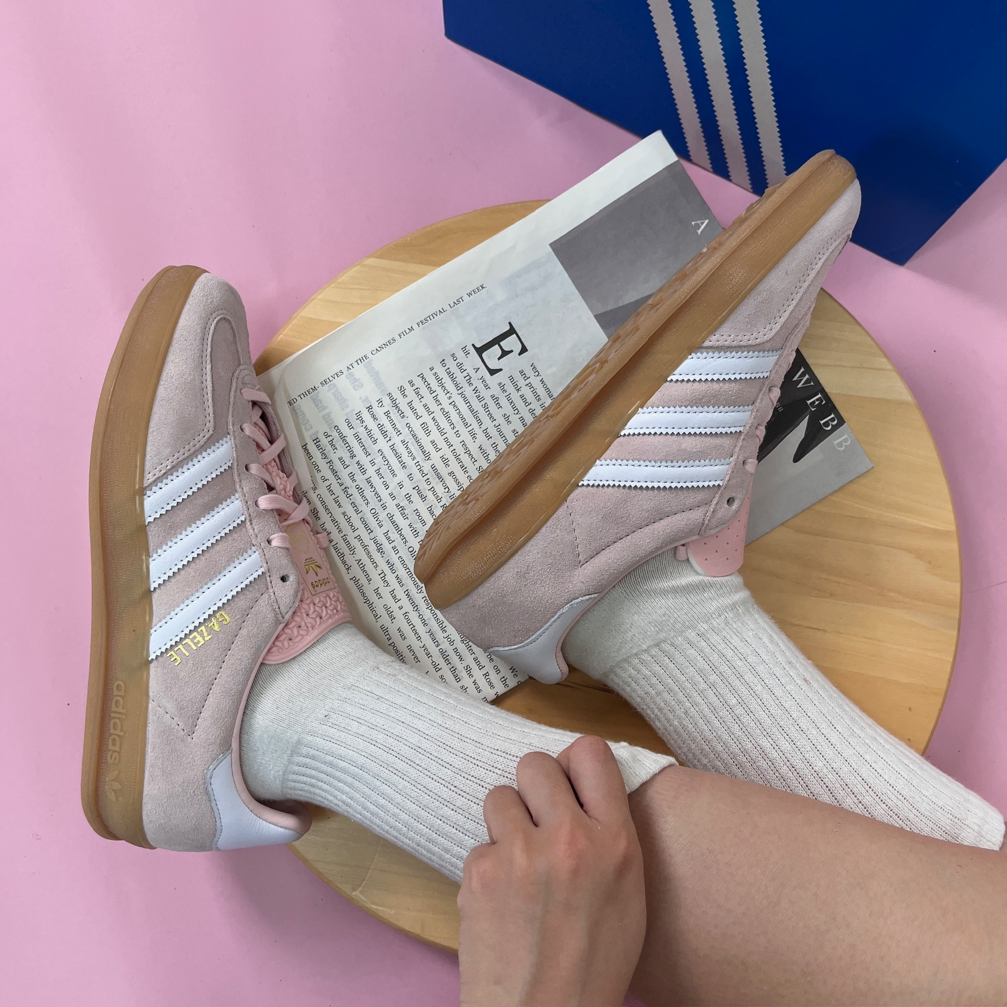 Giày Adidas Gazelle Indoor 'Sandy Pink' IH5484 - Ảnh 5