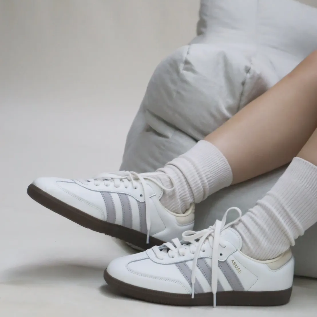 Giày Adidas Samba OG Core 'White Grey' IH4880 - Ảnh 3