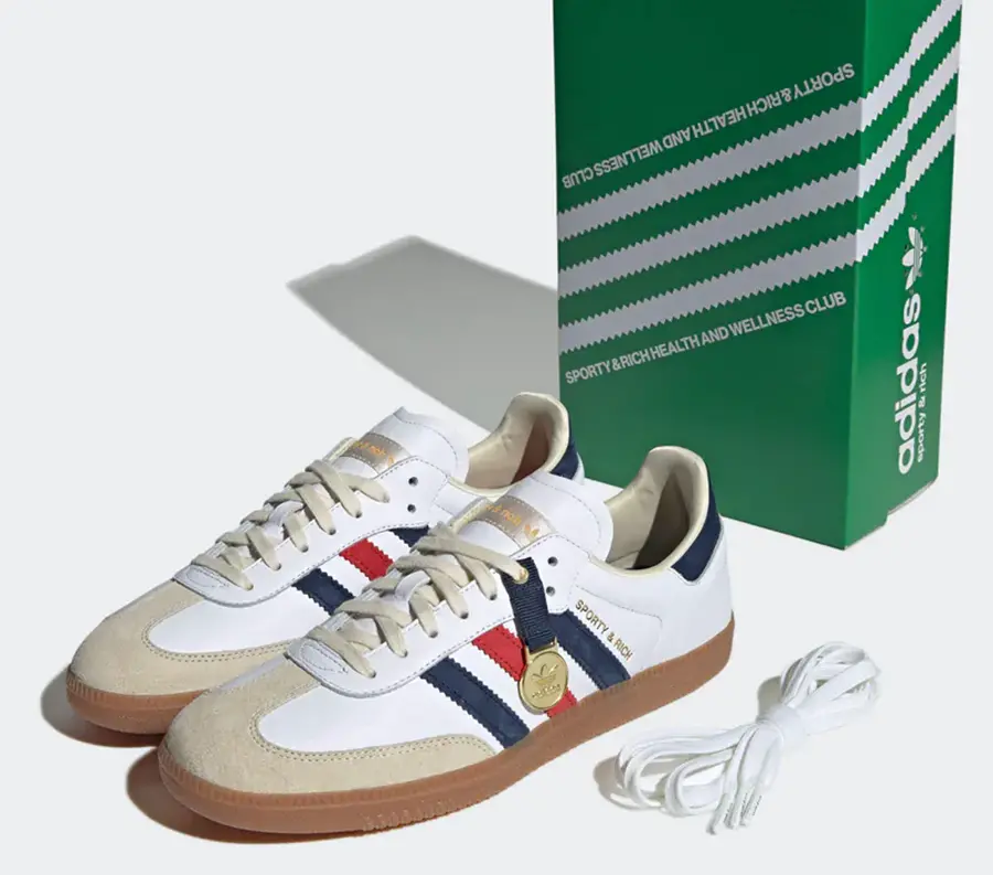 Giày Adidas Samba OG Sporty & Rich USA 'White' IH8338 - Ảnh 3