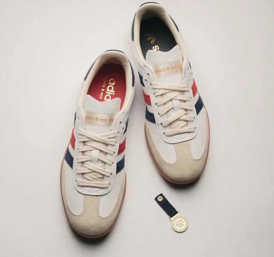 Giày Adidas Samba OG Sporty & Rich USA 'White' IH8338 - Ảnh 4