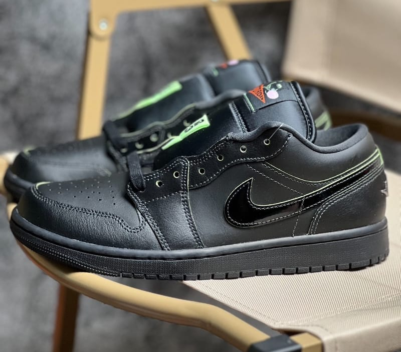Giày Nike Air Jordan 1 Low "Black Cat Mascot" HM3690-001 - Ảnh 3
