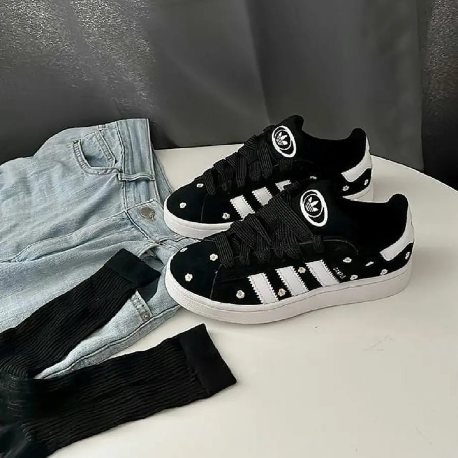 Alternative view of Giày Adidas Campus 00s Floral 'Core Black' IF9640