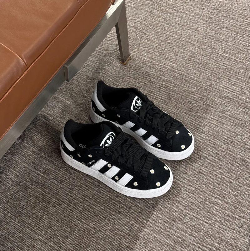 Giày Adidas Campus 00s Floral 'Core Black' IF9640 - Ảnh 4