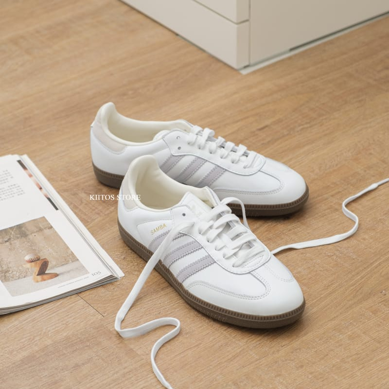Giày Adidas Samba OG Core 'White Grey' IH4880 - Ảnh 6
