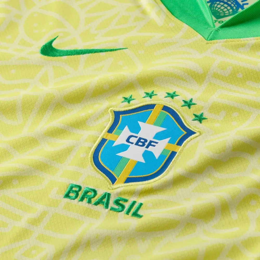Áo Nike Dri-FIT Soccer Brazil 2024 'Yellow Green' FJ4284-706 - Ảnh 6