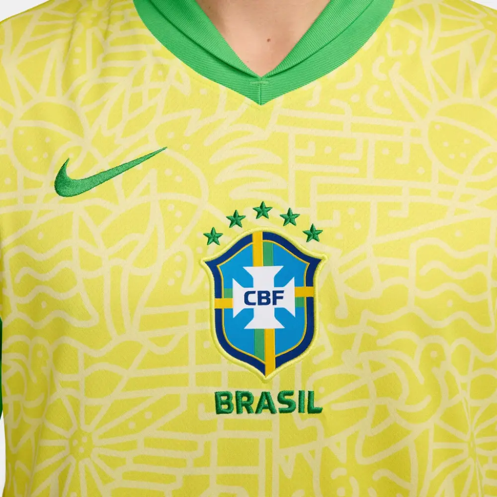 Áo Nike Dri-FIT Soccer Brazil 2024 'Yellow Green' FJ4284-706 - Ảnh 7