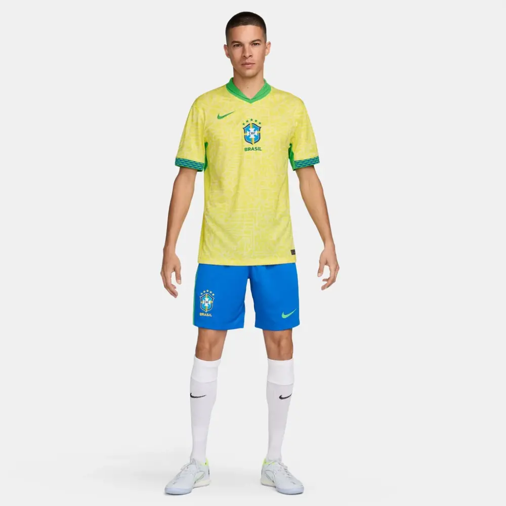 Áo Nike Dri-FIT Soccer Brazil 2024 'Yellow Green' FJ4284-706 - Ảnh 8