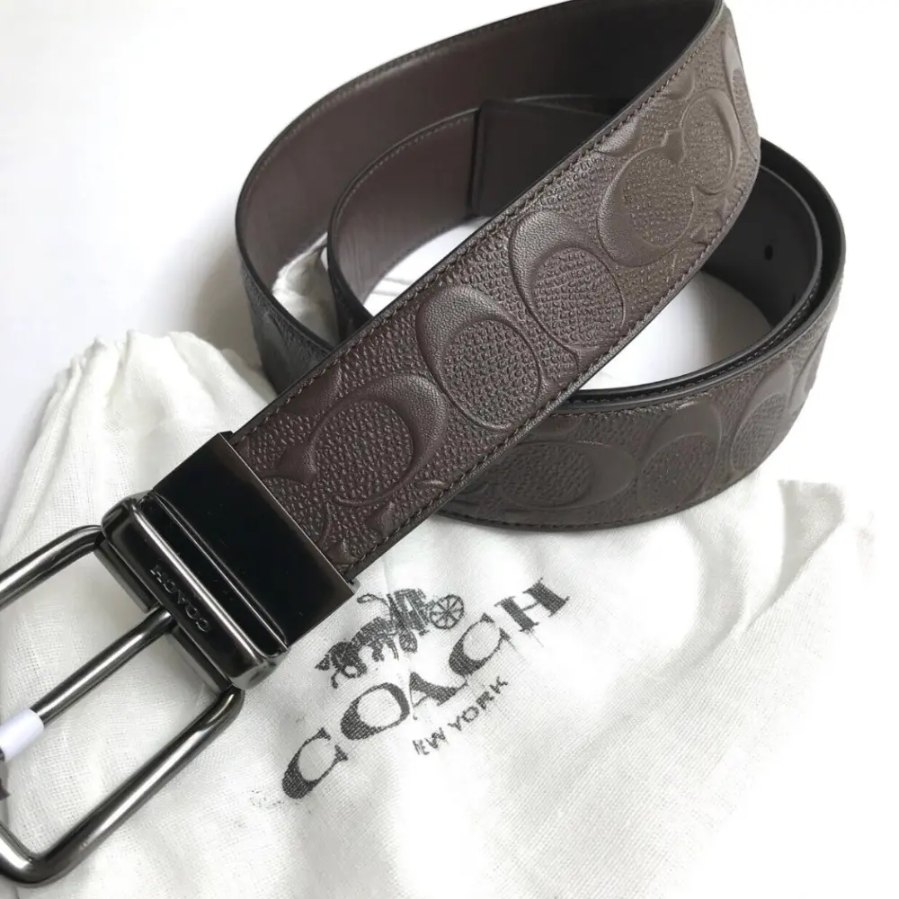 Thắt Lưng Coach Wide Harness Cut-To-Size ‘Black’ F55157-BLK - Ảnh 6