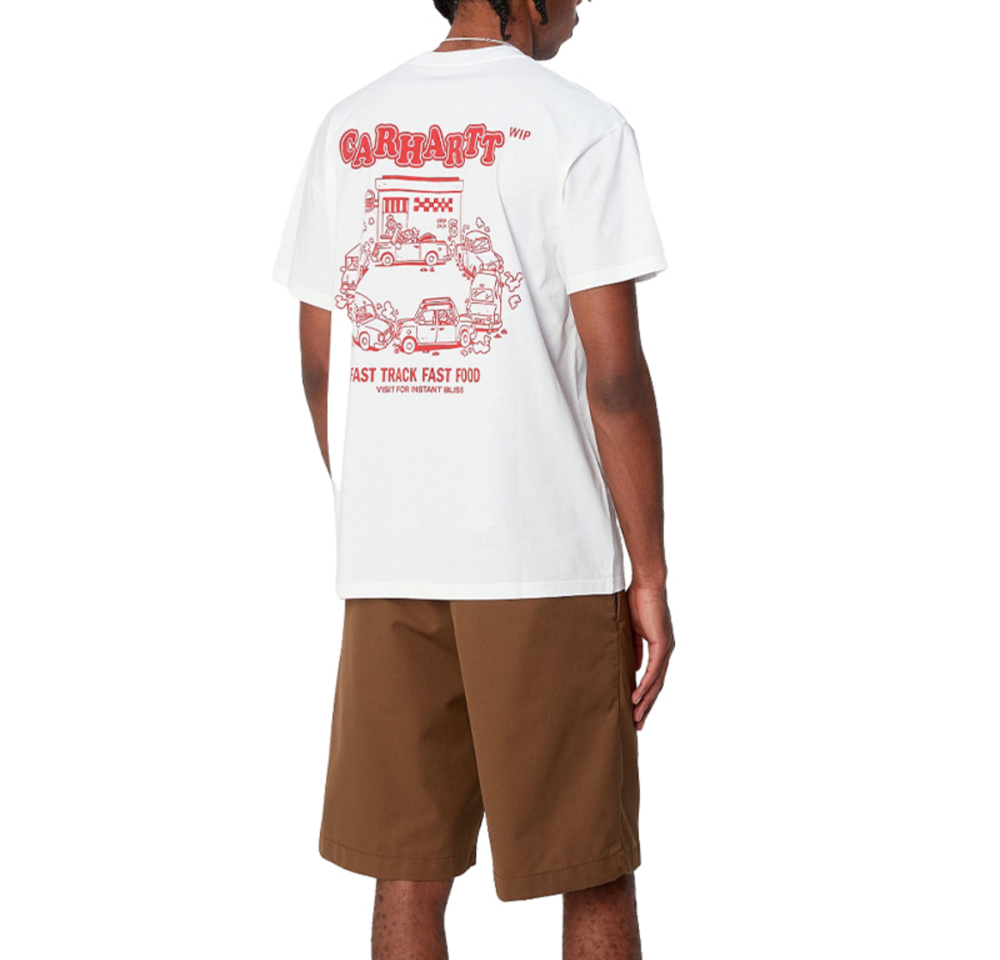 Áo Carhartt WIP Fast Food ‘White’ I033249-1WZ-XX - Ảnh 5