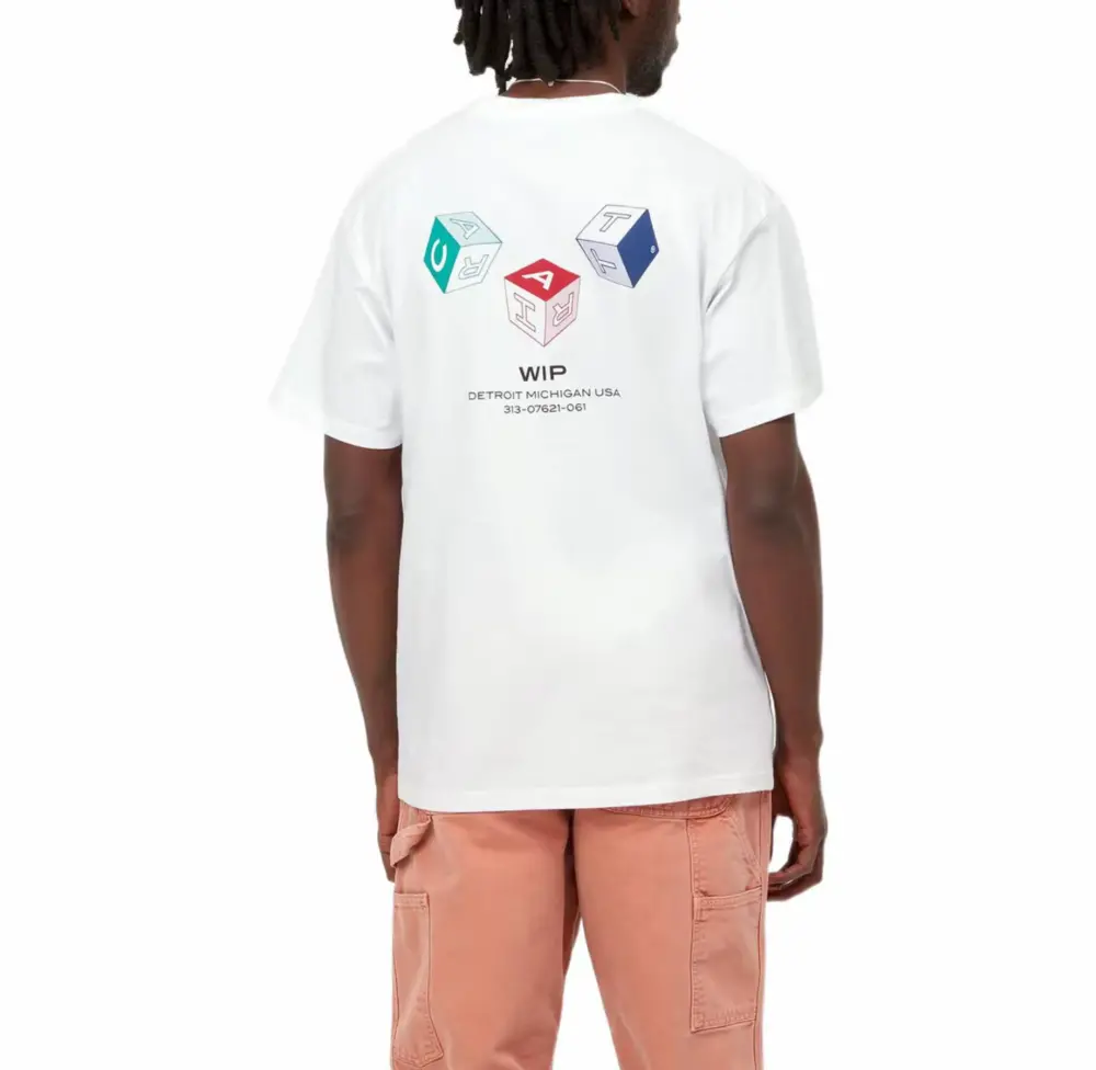 Alternative view of Áo Carhartt WIP S/S Cube ‘White’ I030181-02-XX