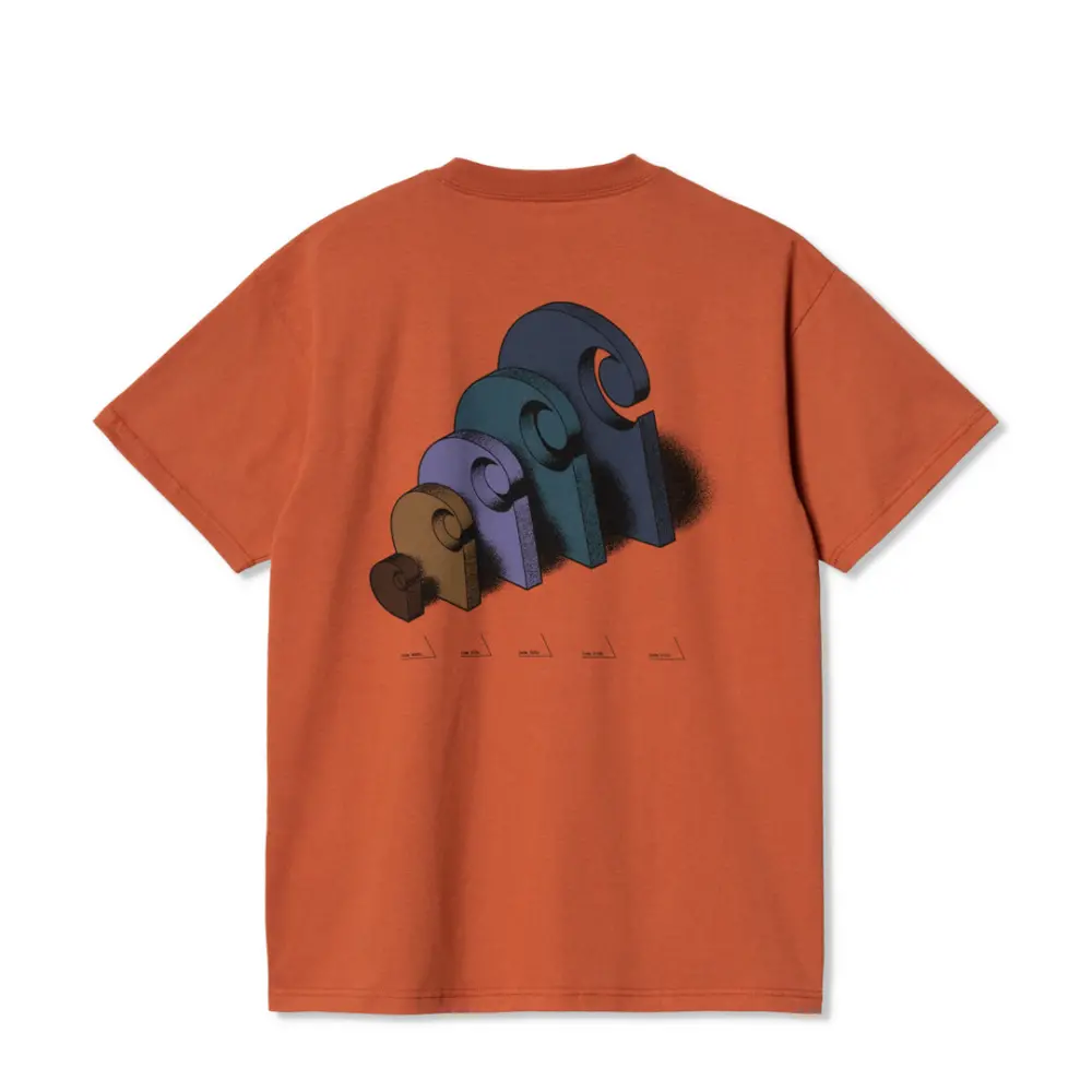 Alternative view of Áo Carhartt WIP S/S Diagram C ‘Orange’ I033177-1CL-XX