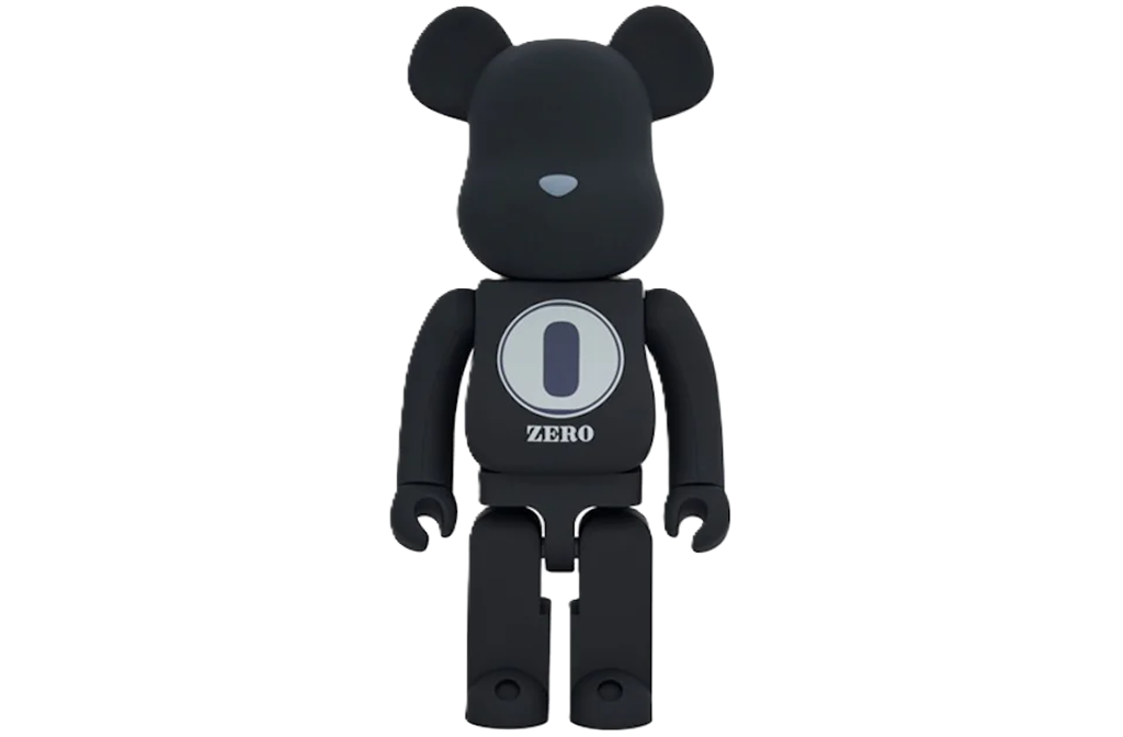 Mô hình Bearbrick ROBERT INDIANA x fragmentdesign 1000% 'Black'
