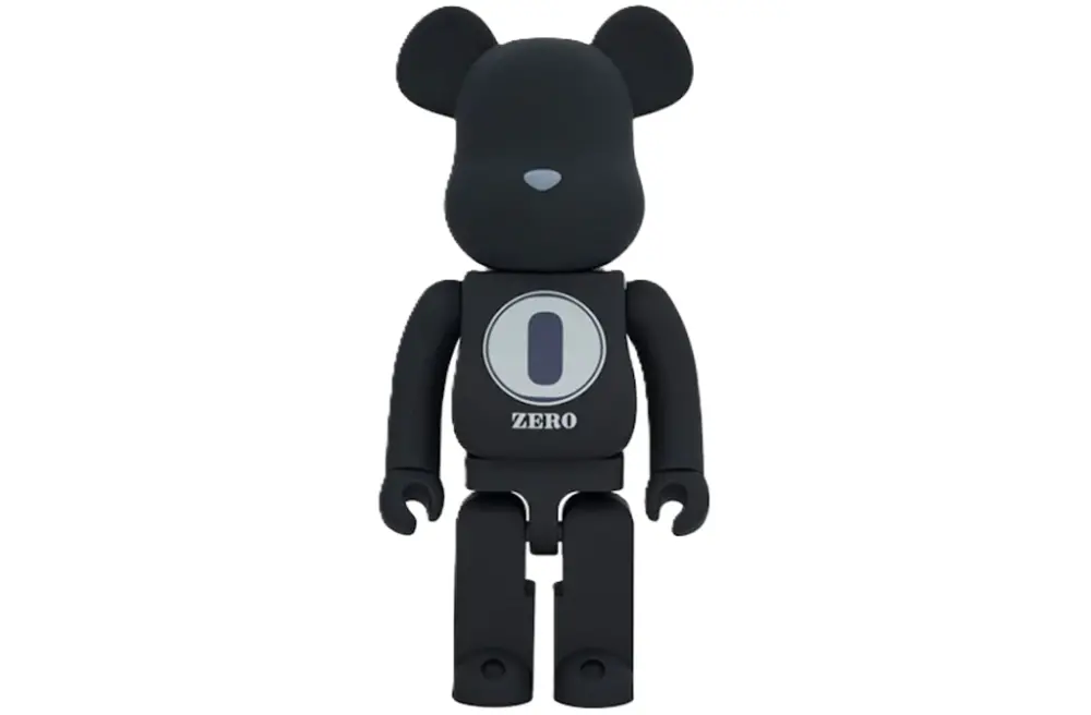 Mô hình Bearbrick ROBERT INDIANA x fragmentdesign 1000% 'Black'