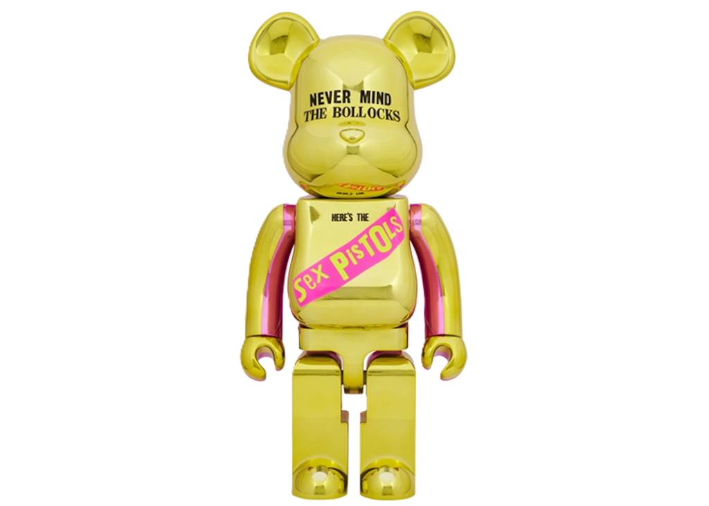 Mô hình Bearbrick Sex Pistols 'Never Mind The Bollocks' Chrome 1000%