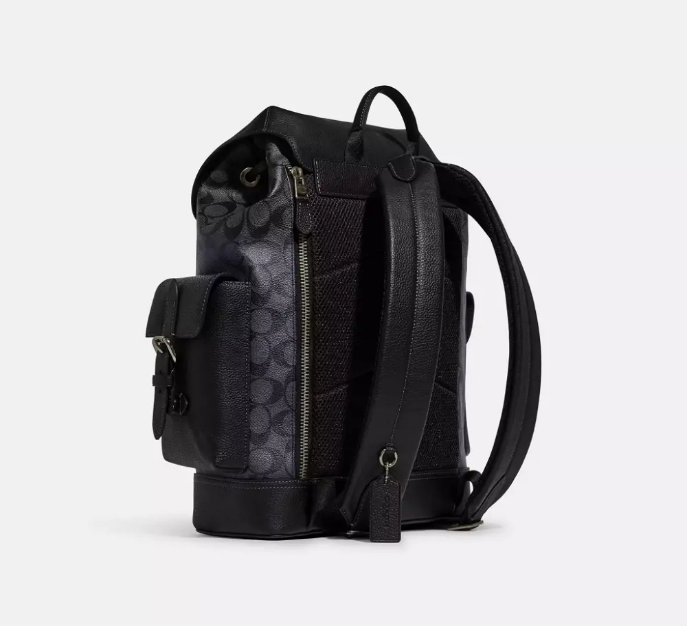 Balo Coach Hudson Backpack In 'Signature Canvas' CB839-QBMI5 - Ảnh 3