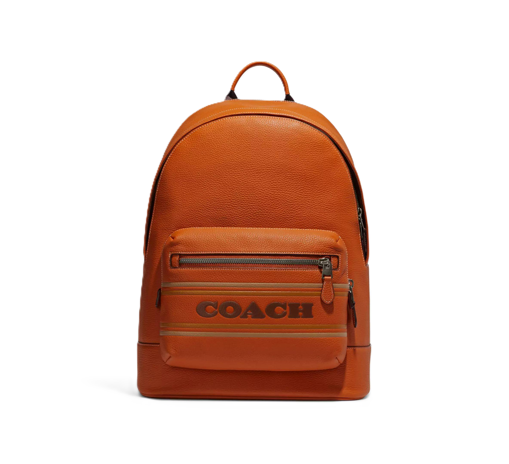 Balo Coach West With Coach Stripe Bag 'Brown' CG995-QBNP6
