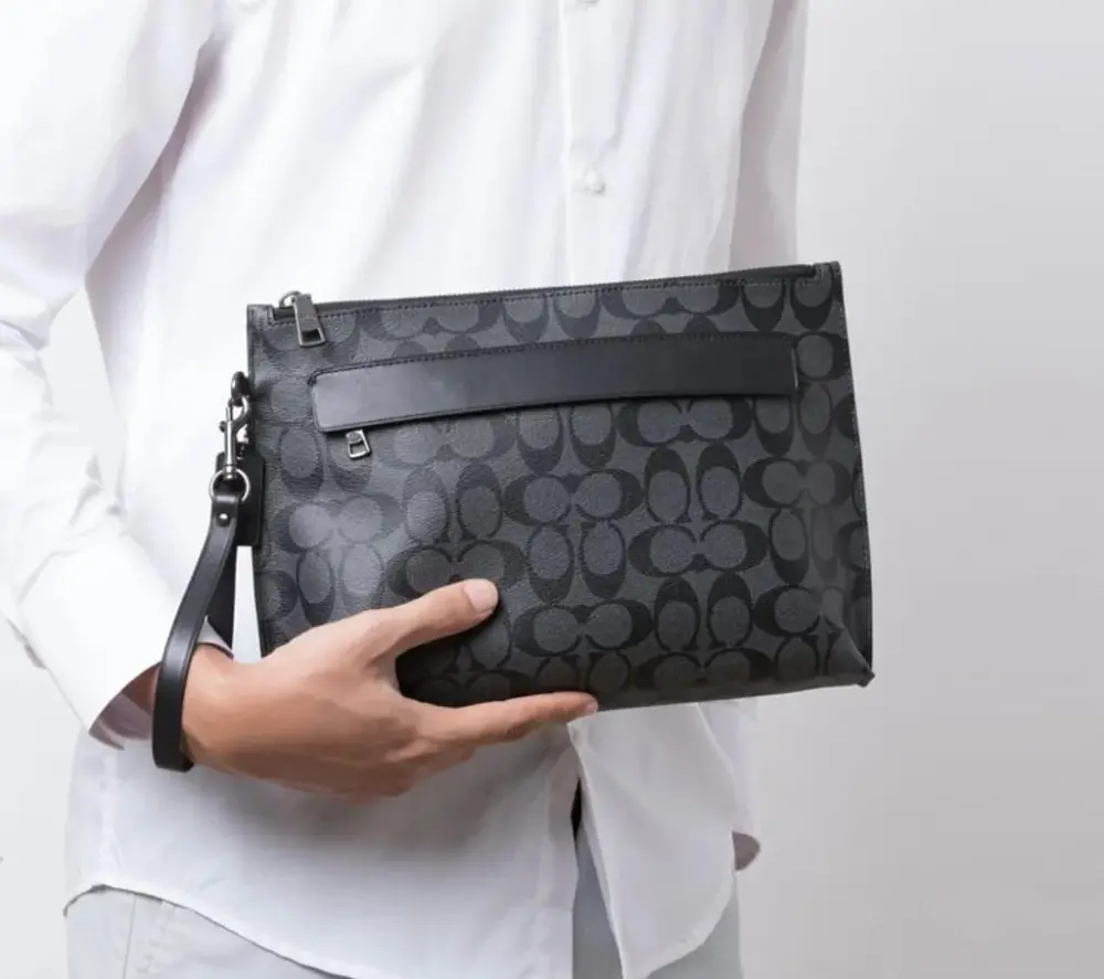 Alternative view of Túi Coach Pouch 30 Classic 'Denim Blue' F29508-QBDEN